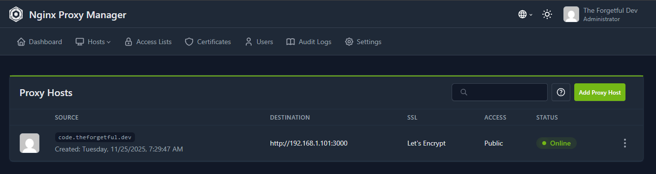 Configure Nginx Proxy Manager with Wildcard SSL Certificate on Unraid