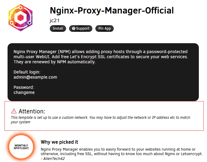Configure Nginx Proxy Manager with Wildcard SSL Certificate on Unraid