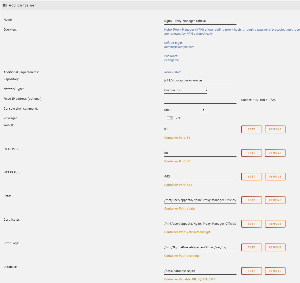 Configure Nginx Proxy Manager with Wildcard SSL Certificate on Unraid